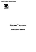 Pioneer instruction